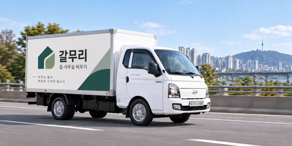갈무리 작업 차량을 그린 그림, 상계3·4동 유품정리